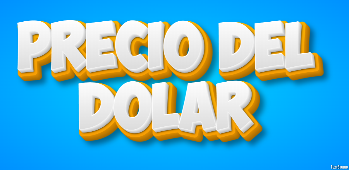 Precio Del Dólar Efeito de texto