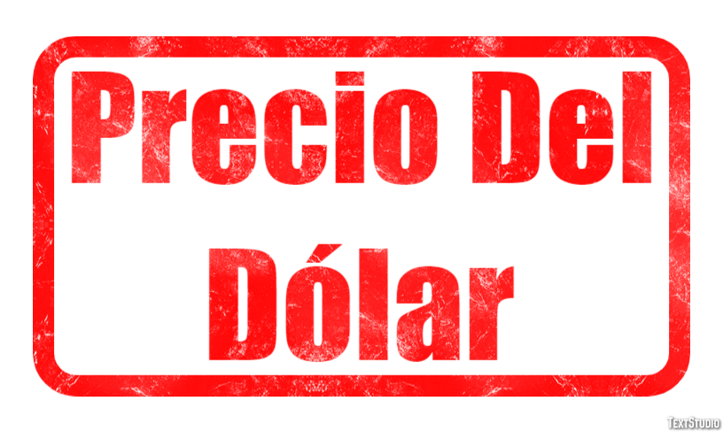 Precio Del Dólar Text effect