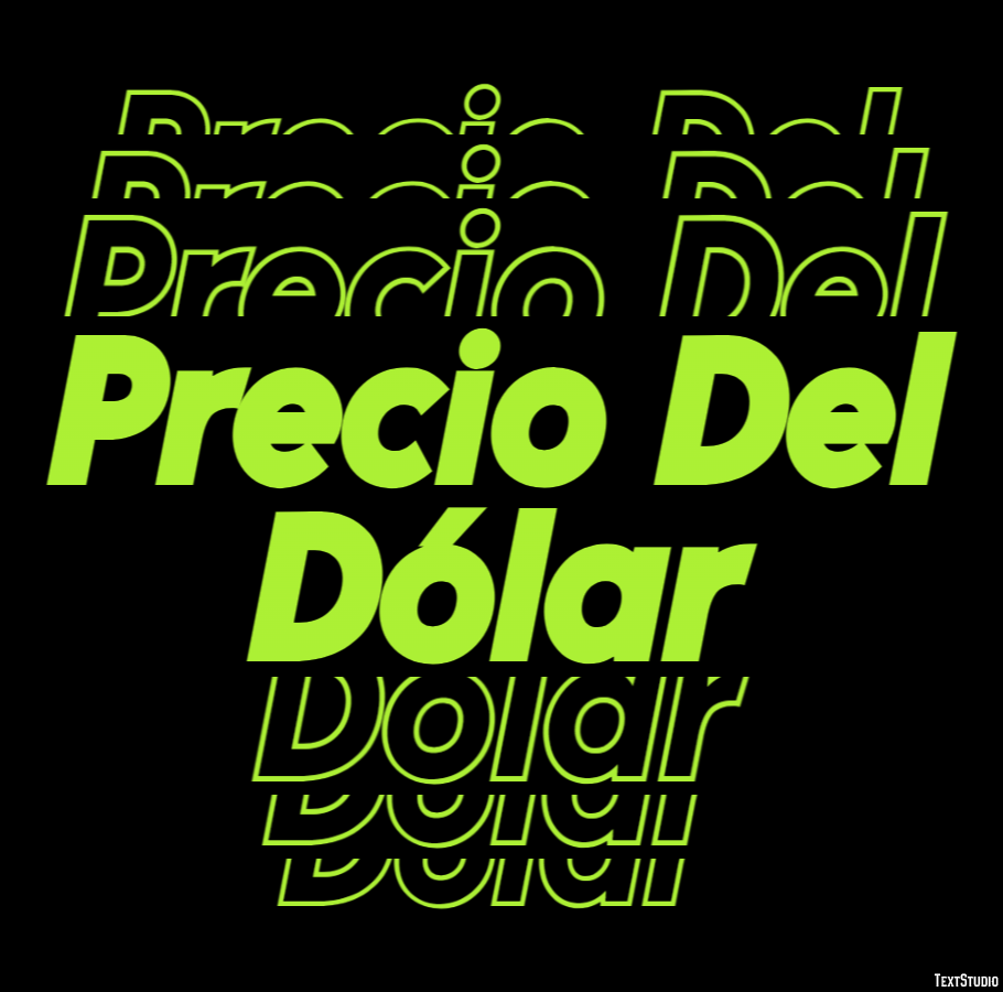 Precio Del Dólar Efeito de texto