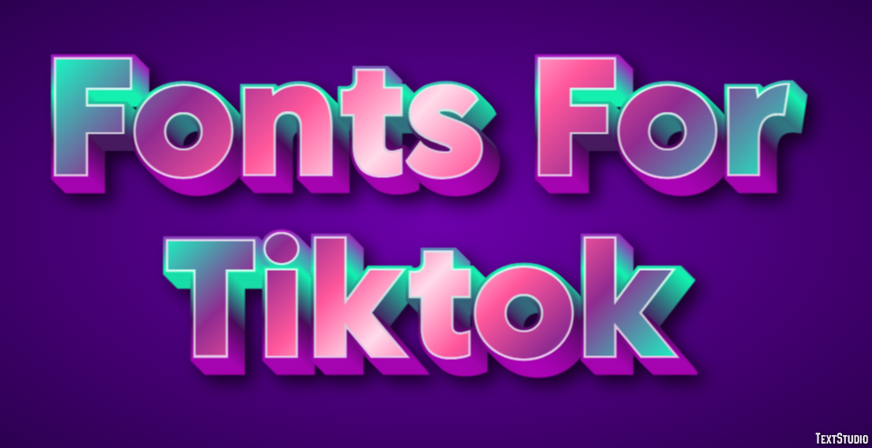 Fonts For Tiktok Efekt tekstowy