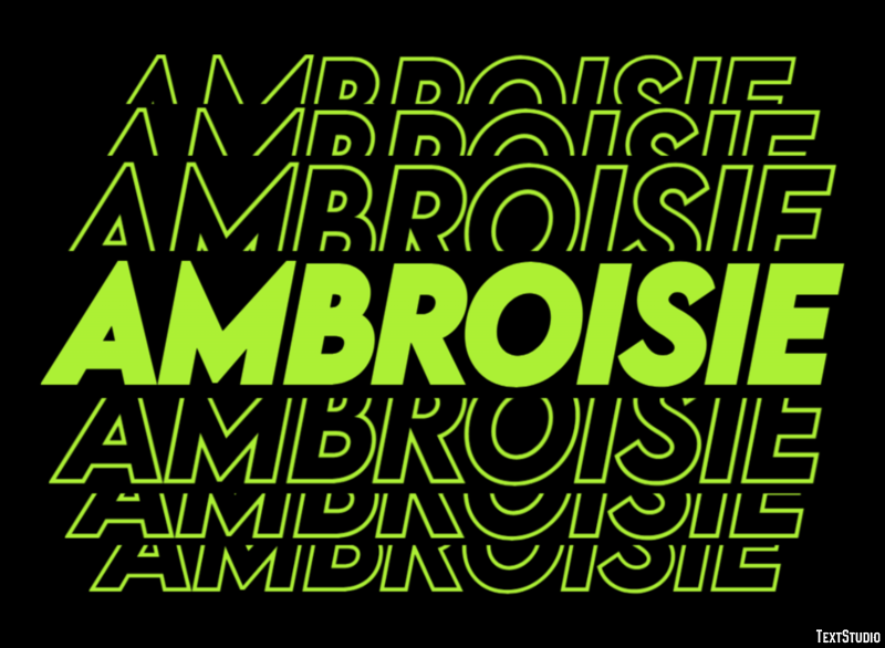 Ambroisie Efecto de texto