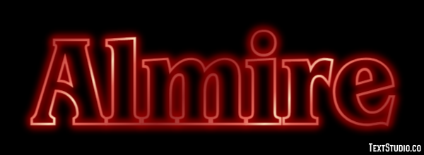 Almire Texteffekt