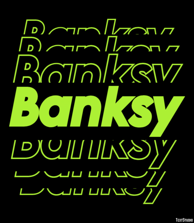 Banksy Effetto testo
