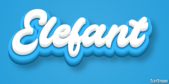 Elefant Texteffekt