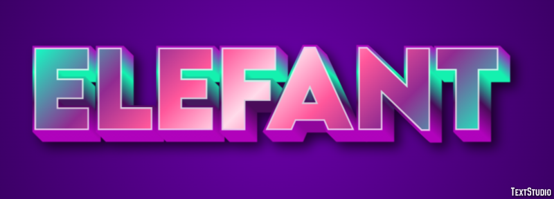 Elefant Effet de texte