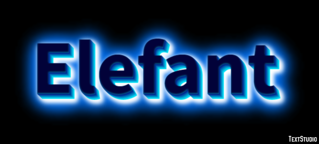 Elefant Texteffekt