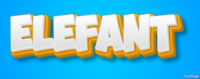 Elefant テキスト効果