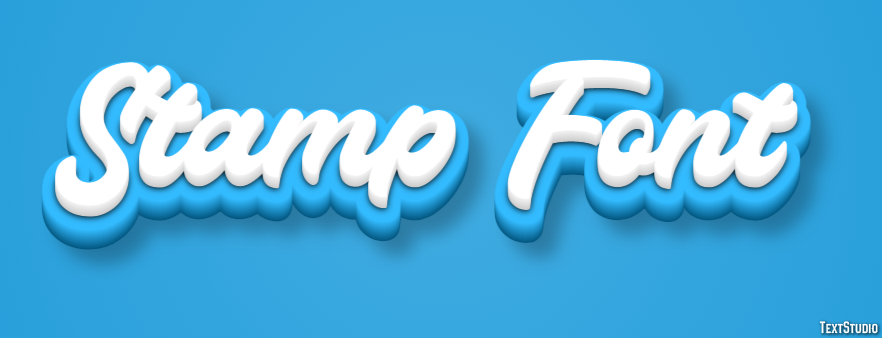 Stamp Font Effetto testo