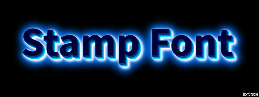 Stamp Font Efecto de Texto