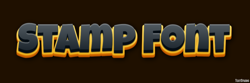 Stamp Font Effetto testo