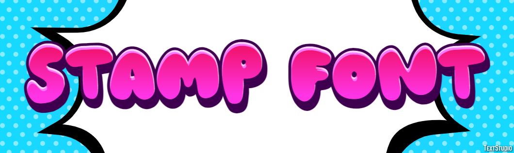 Stamp Font Effetto testo
