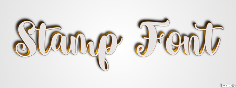 Stamp Font Effetto testo