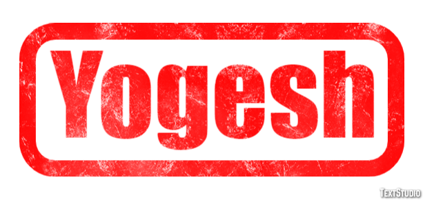 Yogesh Text Effect