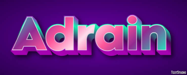 Adrain Text Effect