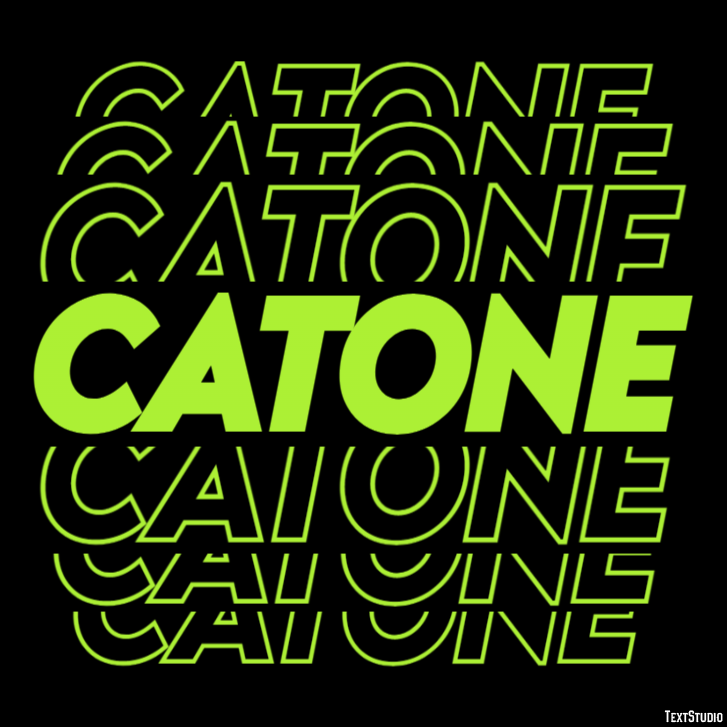Catone Effetto testo