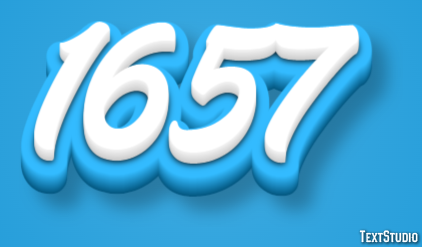 1657 Text Effect