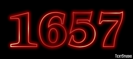 1657 Text Effect