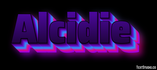Alcidie Effet de texte