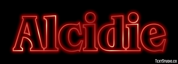 Alcidie Effet de texte