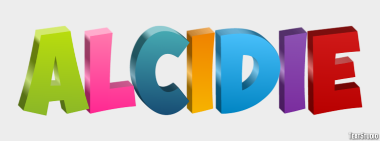 Alcidie Effet de texte