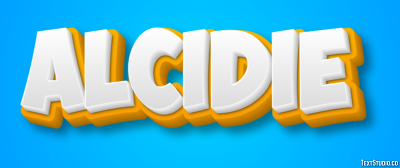 Alcidie Effet de texte