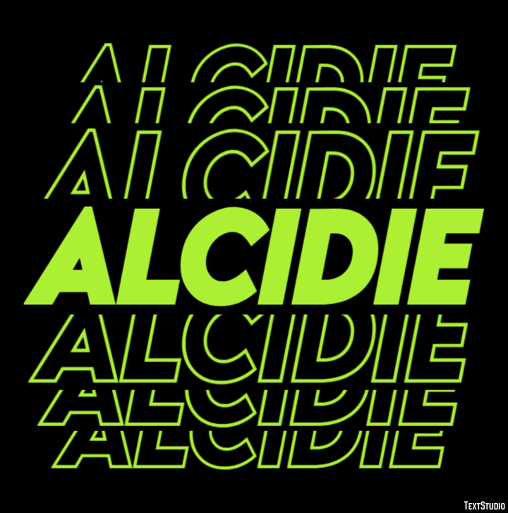 Alcidie Effet de texte