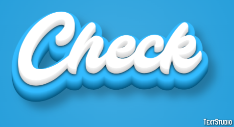 Check Efekt tekstowy