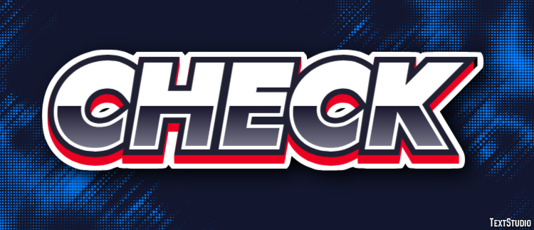 Check Text Effect