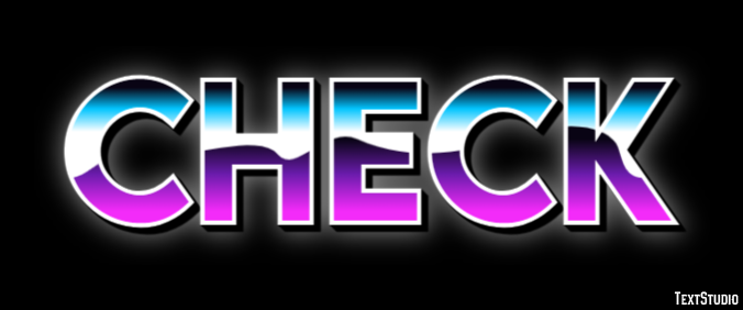 Check Text Effect