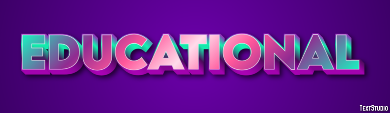 Educational Metin Efekti