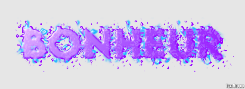 Bonheur Efecto de texto