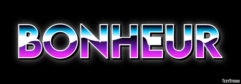 Bonheur Effet de Texte