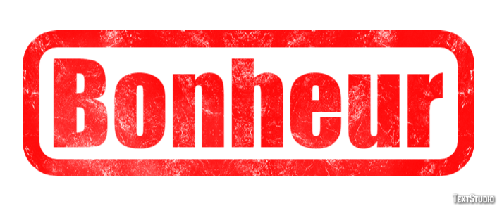 Bonheur Efecto de texto