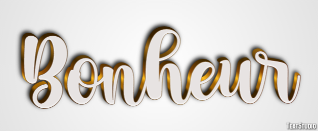 Bonheur Efecto de texto