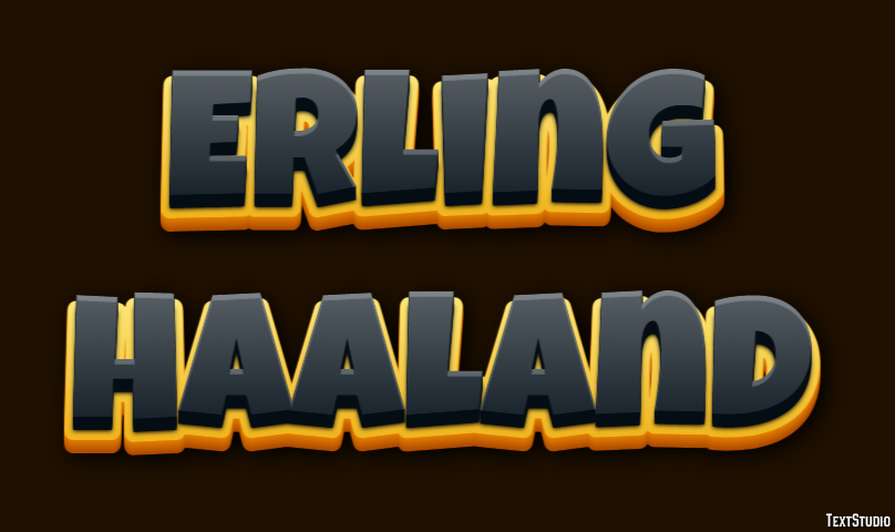 Erling Haaland Effetto testo