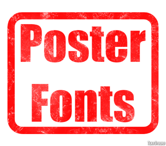 Poster Fonts Efeito de texto