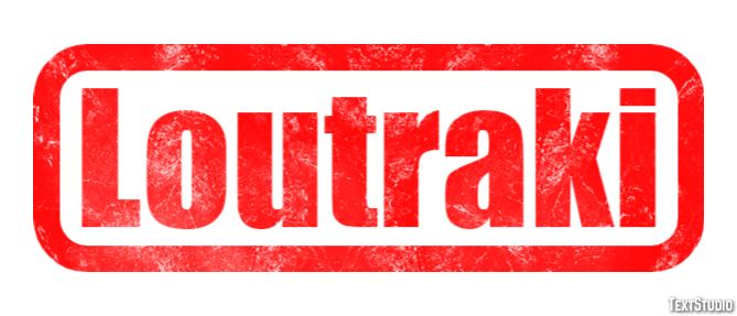 Loutraki Efeito de texto