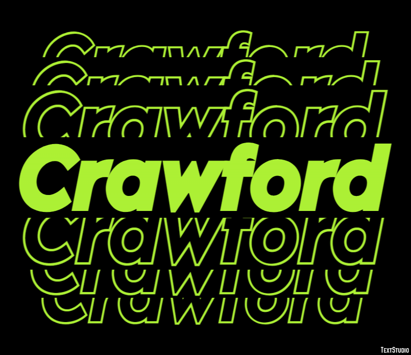 Crawford Эффект текста