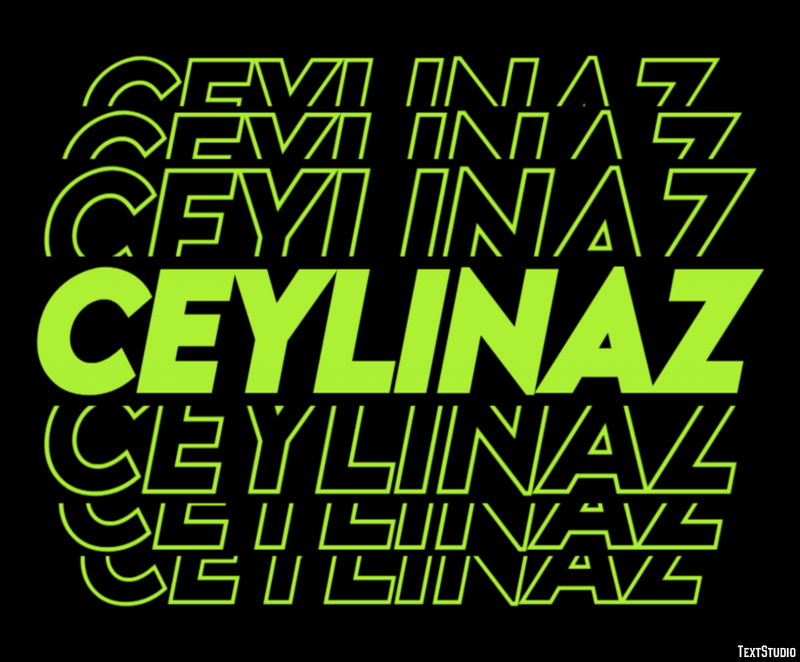 Ceylinaz Metin efekti