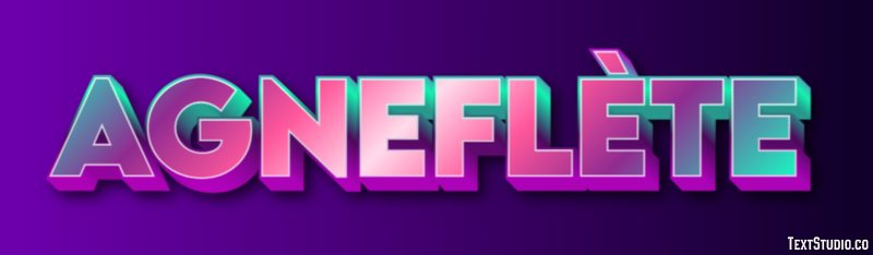 Agneflète Effet de Texte