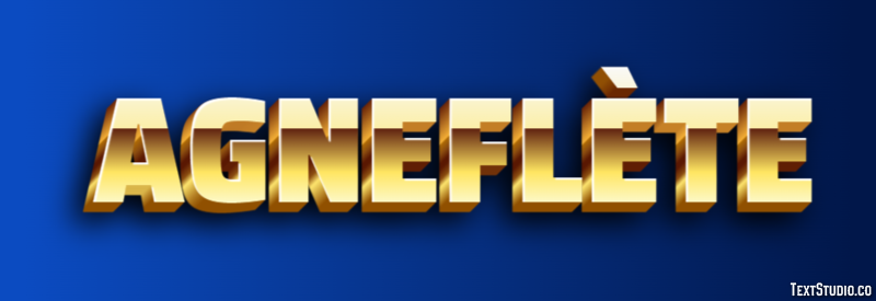 Agneflète Effet de Texte