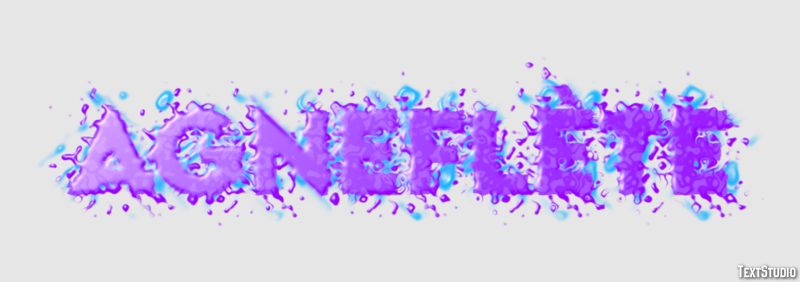 Agneflète Efecto de Texto