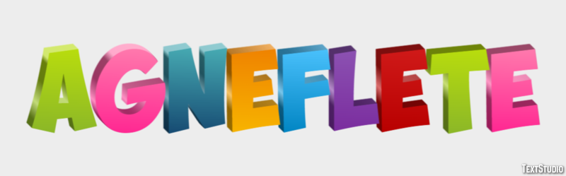 Agneflète Efekt tekstowy