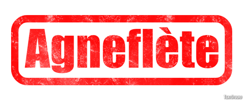 Agneflète Efekt tekstowy