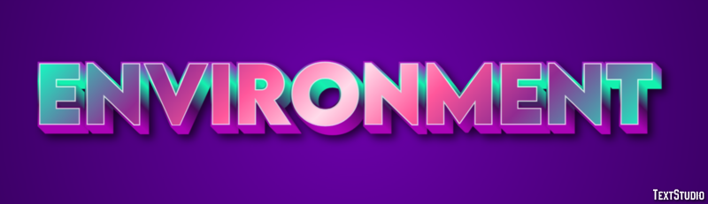 Environment Text effect