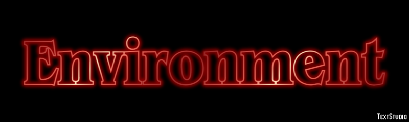 Environment Text effect