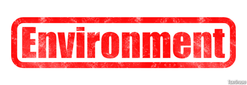 Environment Text effect