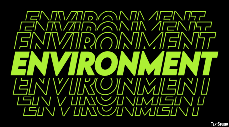 Environment Text Effect