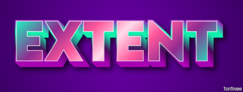 Extent Efeito de texto