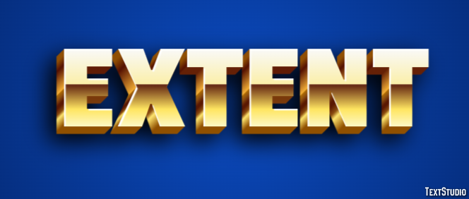 Extent Text Effect